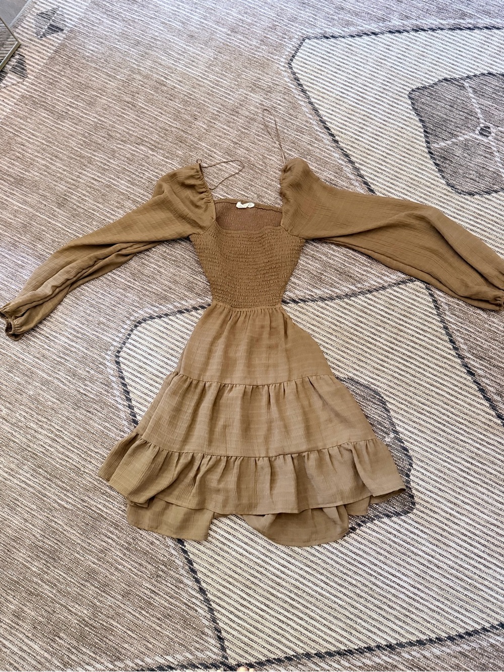 12th tribe brown mini dress